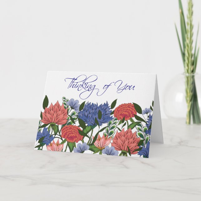 Indianerfloral Karte (Vorderseite)