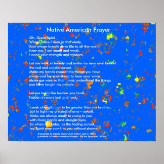 Indianergebet Poster