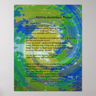 Indianergebet Poster