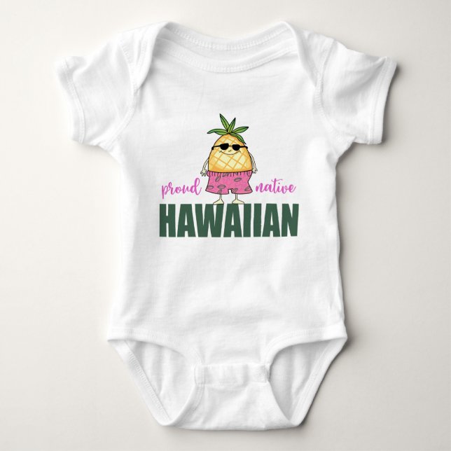 Indianerhawaiisch Baby Strampler (Vorderseite)