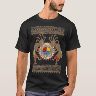 Indianerin Kachina Kokopelli Musicans 2 T-Shirt