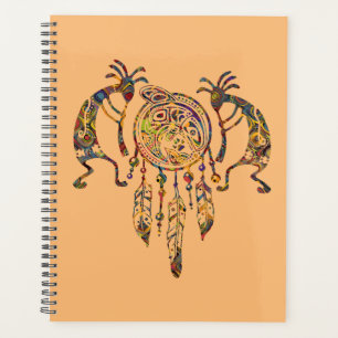 Indianerin Kokopelli Whale Dreamcatcher 2 Planer