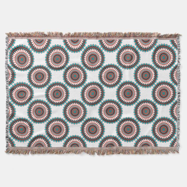 Indianerin Mandala Decke (Vorderseite)