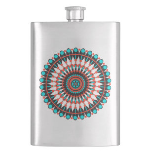 Indianerin Mandala Flachmann