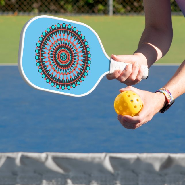 Indianerin Mandala Pickleball Schläger (InSitu)
