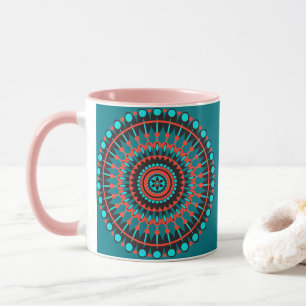 Indianerin Mandala Tasse