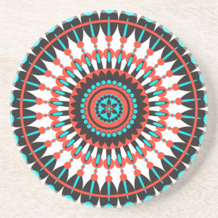 Indianerin Mandala Untersetzer