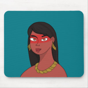 Indianerin Mousepad