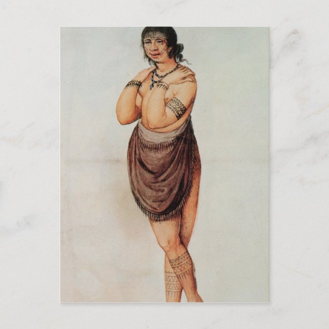 Indianerin Postkarte (Vorderseite)