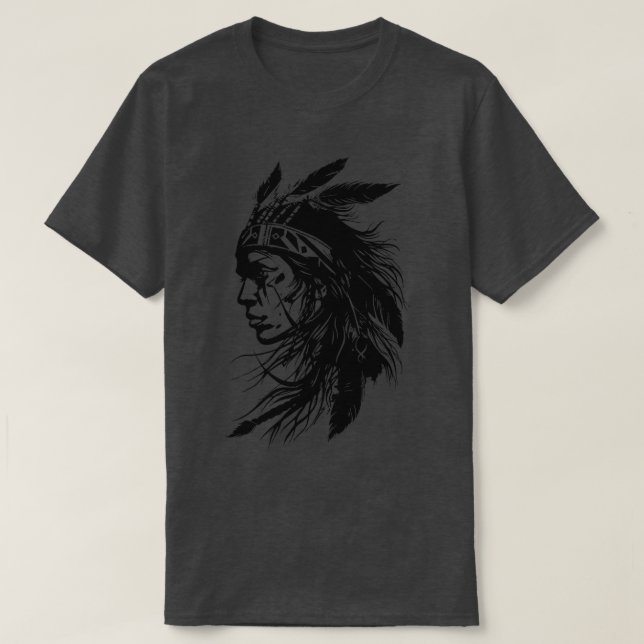 Indianerin T-Shirt (Design vorne)
