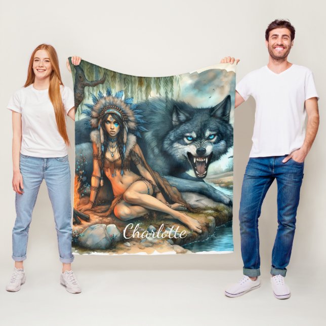 Indianerin und ihre starke Freundin Fleecedecke (Beispiel)