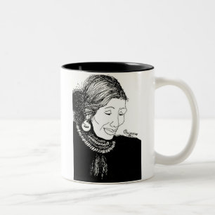 Indianerin Zweifarbige Tasse