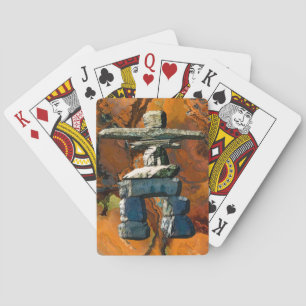Indianerinuit Eskimo Inukshuk Card Deck Spielkarten