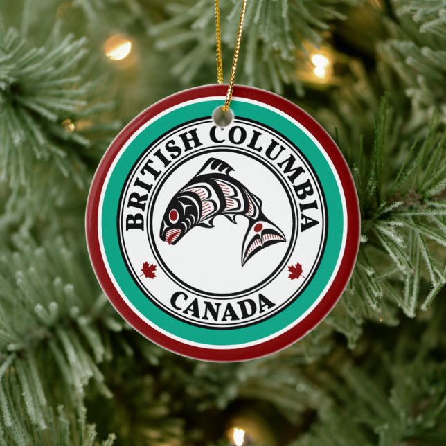 Indianerischer Roter Schwarzlachs Keramik Ornament (Baum)