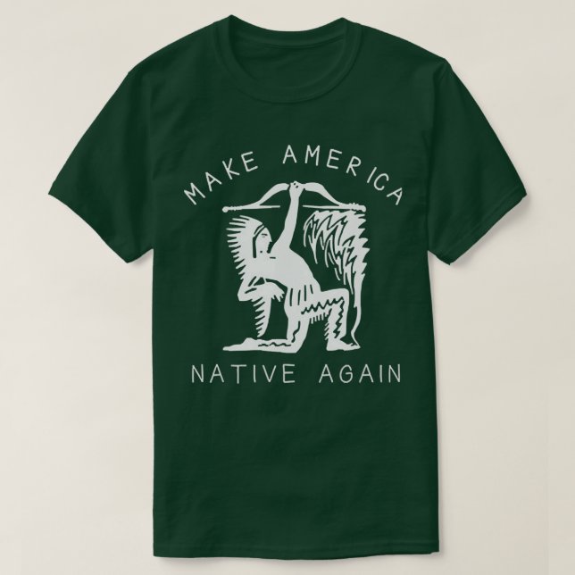 Indianerisches amerikanisches ArtTShirt 1 T-Shirt (Design vorne)