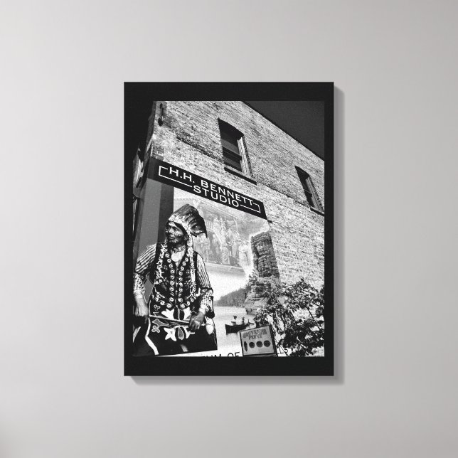 Indianerisches Foto Leinwanddruck (Vorderseite)