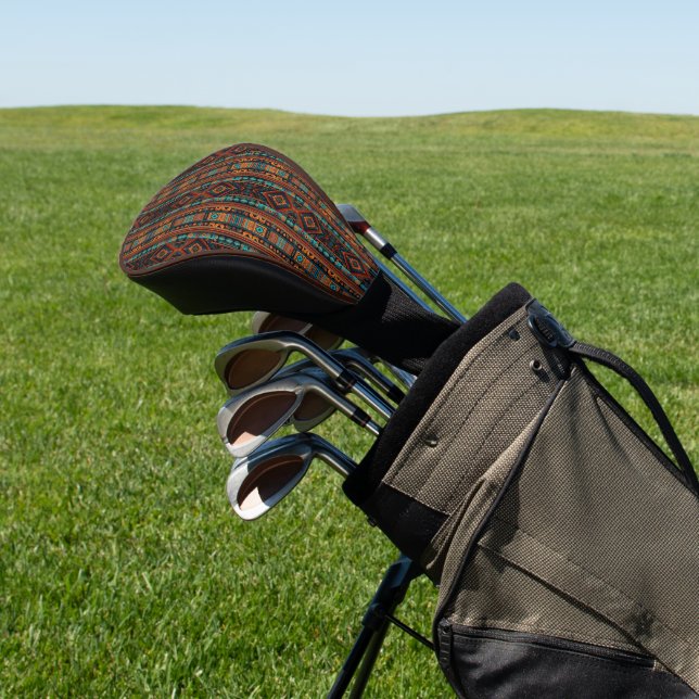 Indianerisches Muster Boho Culture Abstrakt Arts Golf Headcover (In SItu)