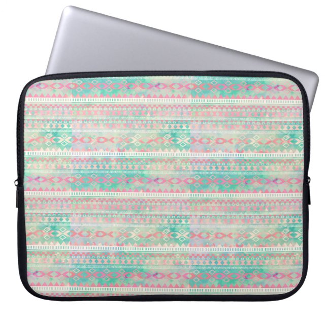 Indianerisches Muster Laptopschutzhülle (Vorderseite)