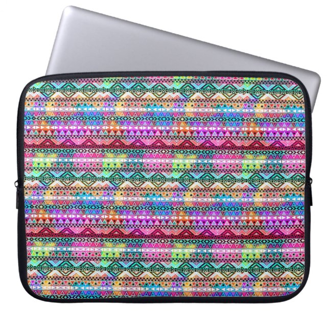 Indianerisches Muster Laptopschutzhülle (Vorderseite)