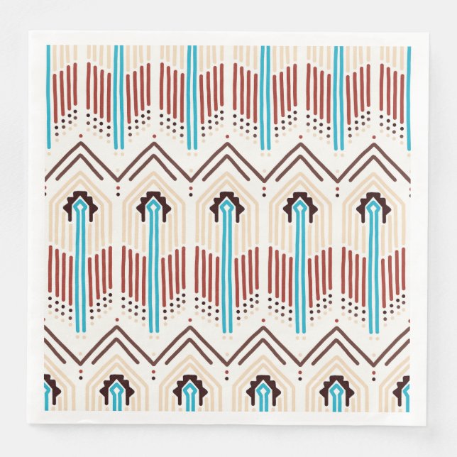 Indianerisches Muster Serviette (Vorderseite)