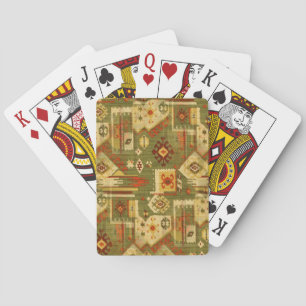 Indianerisches Stammesgewebe I + Ihre Ideen Spielkarten