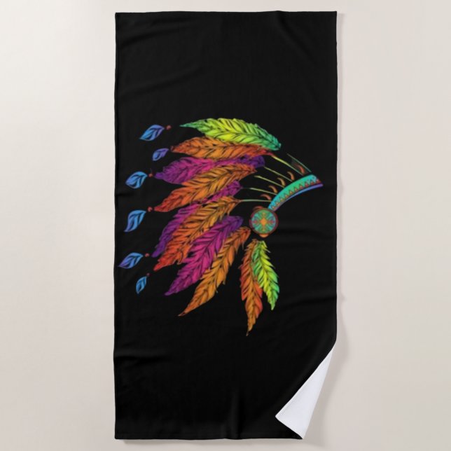 Indianerisches Strandtuch (Vorderseite)