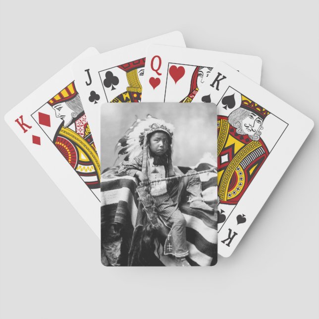 Indianerjunge, 1899 spielkarten (Rückseite)