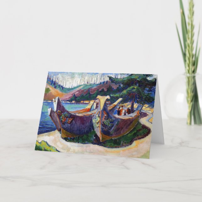 Indianerkanadische Emily Carr-Malerkanonen Karte (Vorderseite)