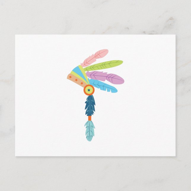 Indianerkleidung Postkarte (Vorderseite)