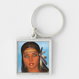 Indianermädchen Schlüsselanhänger