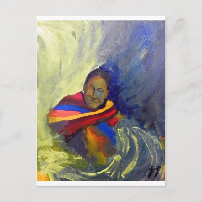 Indianermalerei Postkarte (Vorderseite)
