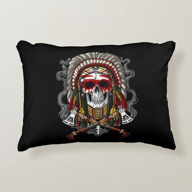 Indianeroberhaube Dekokissen (Vorderseite)
