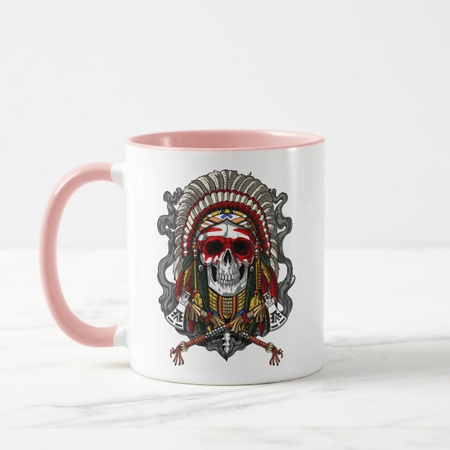 Indianeroberhaube Tasse (Links)