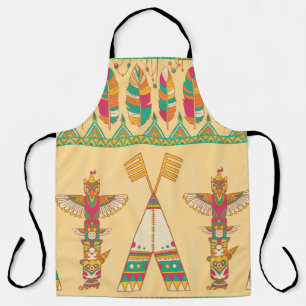 Indianerornamensches, nahtloses Zierpat Schürze