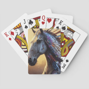 Indianerpferd Spielkarten