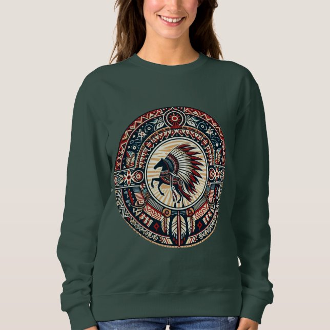 Indianerpferd Sweatshirt (Vorderseite)