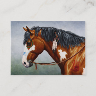 Indianerpferd Visitenkarte