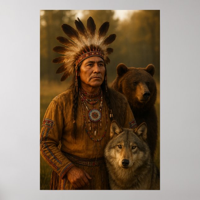 Indianerposter Poster (Vorne)
