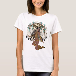 Indianerprinzessin und Pferd-Shirt T-Shirt