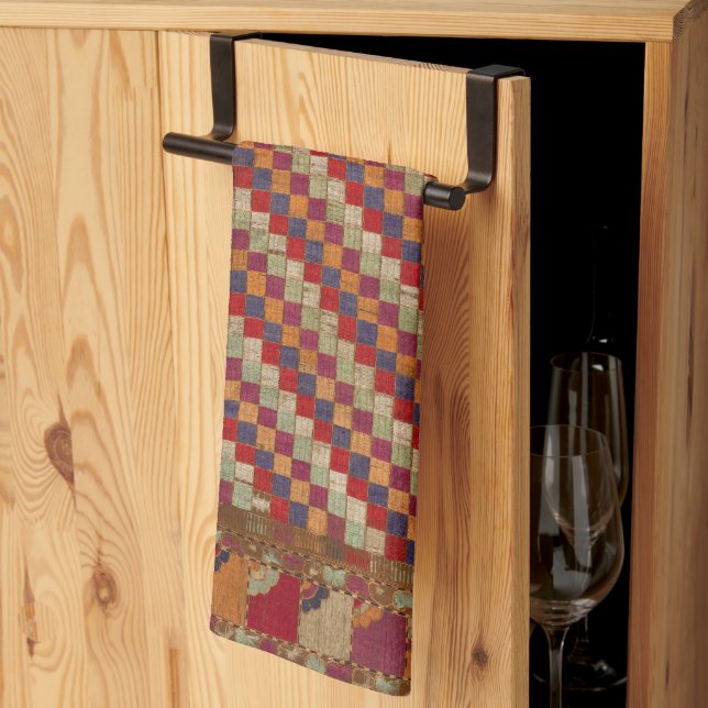 Indianerquilprint in mehrfarbiger Farbe Geschirrtuch (Drittel gefaltet)