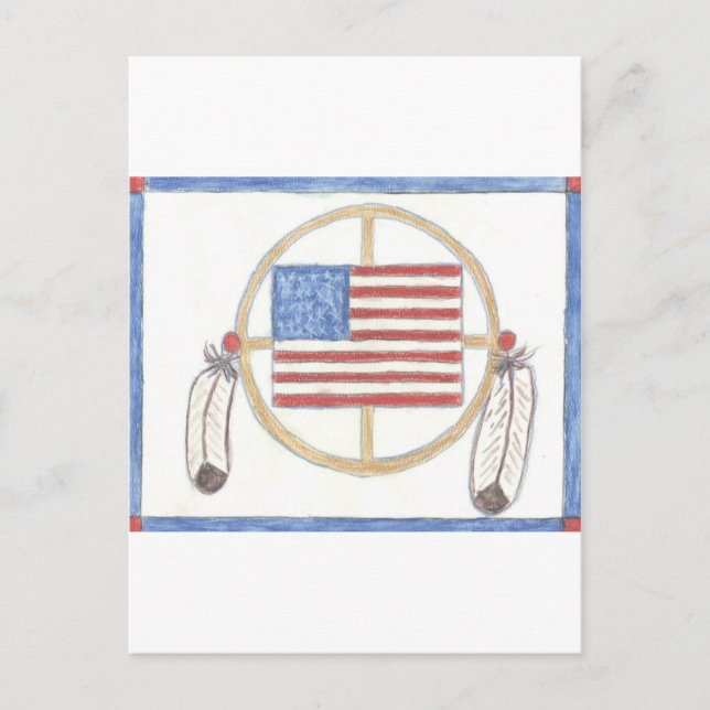 Indianerrad Postkarte (Vorderseite)