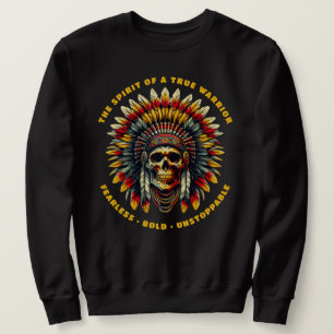 Indianerschädel Häuptling  Sweatshirt