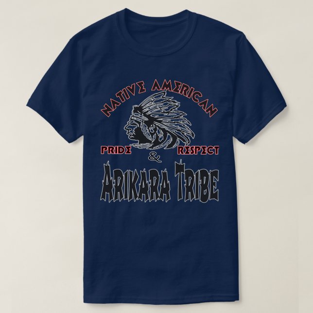 Indianerstamm Arikara  T-Shirt (Design vorne)