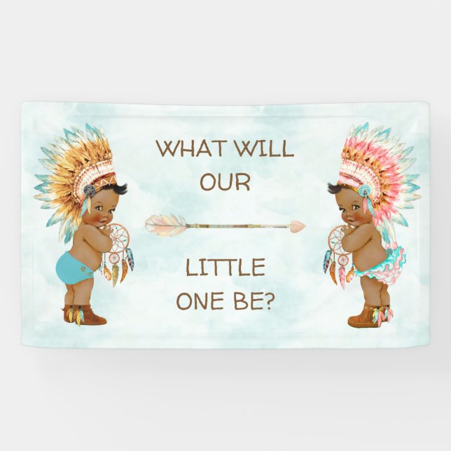 Indianerstamm der amerikanischen Ethnic Boho Gende Banner (Horizontal)