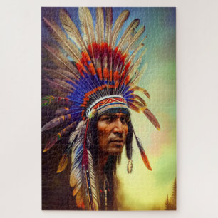 Indianerstamm Ojibwe-Puzzle