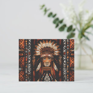 Indianerstamm Postkarte