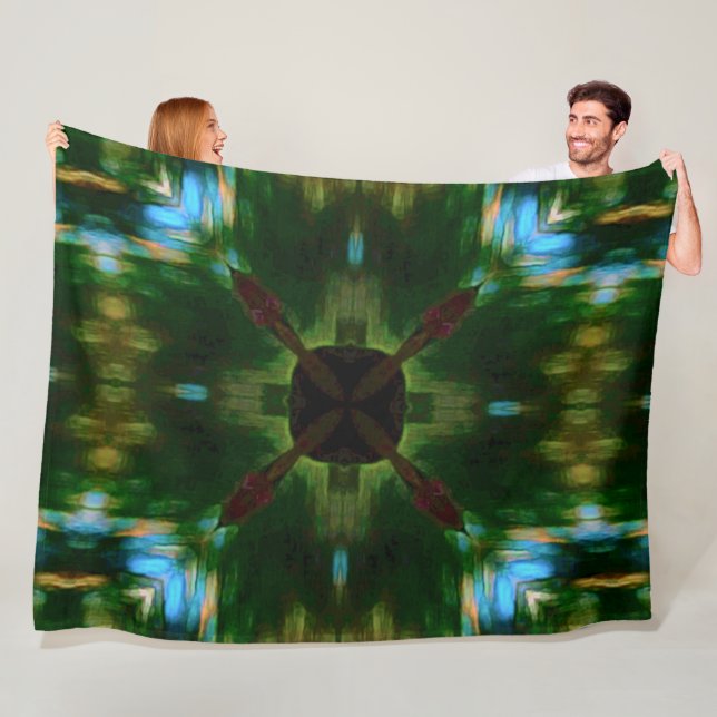 Indianerstammschild Mandala Quilt Fleecedecke (Beispiel)