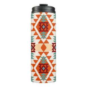 Indianerstil Geometrie nahtlos Thermosbecher