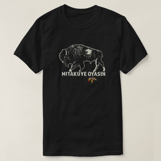 Indianerstolz I Lakota Tribe Teton Sioux N T-Shirt (Design vorne)