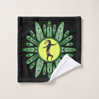 Indianertanz Kokopelli Badhandtuch Set